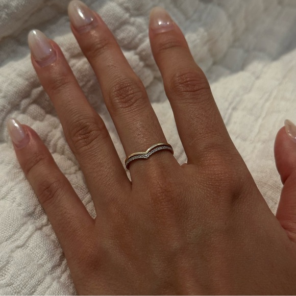 Mejuri Wishbone Stacker Set 14k Yellow Gold Size 6 - Picture 5 of 7